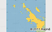 Savanna Style Simple Map of Poum