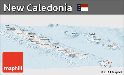 Classic Style Panoramic Map of New Caledonia