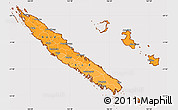 Political Shades Simple Map of New Caledonia, cropped outside