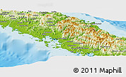 Physical Panoramic Map of Boulouparis