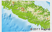 Physical 3D Map of Bourail