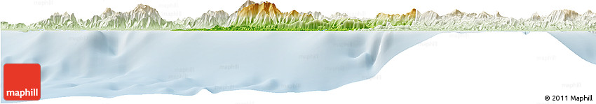 Physical Horizon Map of Bourail, lighten Physical Horizon Map of Bourail, lighten
