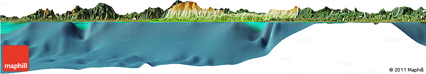 Physical Horizon Map of Bourail, satellite outside Physical Horizon Map of Bourail, satellite outside