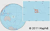 Gray Location Map of Bourail