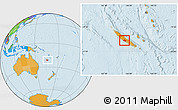 Political Location Map of Bourail, within the entire country