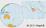 Political Location Map of Bourail, highlighted parent region