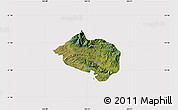 Satellite Map of Bourail, cropped outside