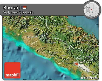 Satellite Map of Bourail