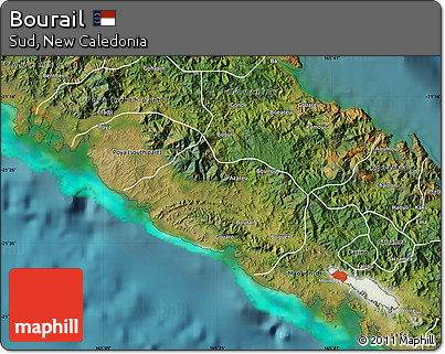 Satellite Map of Bourail