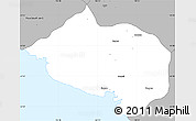 Gray Simple Map of Bourail