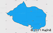 Political Simple Map of Bourail, cropped outside