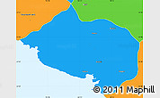 Political Simple Map of Bourail