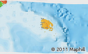 Political 3D Map of l'Île des Pins