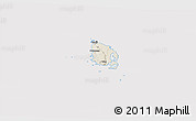 Shaded Relief 3D Map of l'Île des Pins, cropped outside