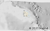Shaded Relief 3D Map of l'Île des Pins, desaturated