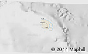 Shaded Relief 3D Map of l'Île des Pins, lighten, desaturated