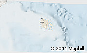 Shaded Relief 3D Map of l'Île des Pins, lighten