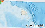 Shaded Relief 3D Map of l'Île des Pins, political outside