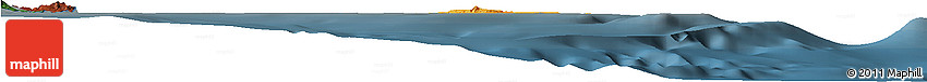 Political Horizon Map of L'Île Des Pins, darken Political Horizon Map of L'Île Des Pins, darken