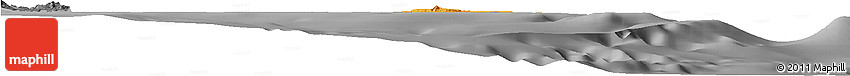 Political Horizon Map of L'Île Des Pins, darken, desaturated Political Horizon Map of L'Île Des Pins, darken, desaturated