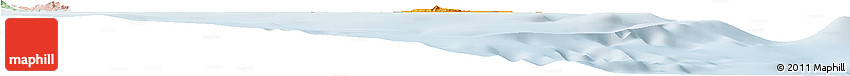 Political Horizon Map of L'Île Des Pins, lighten