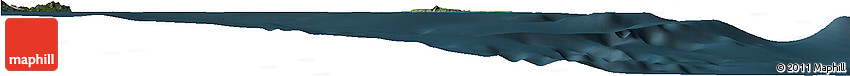 Satellite Horizon Map of L'Île Des Pins, darken