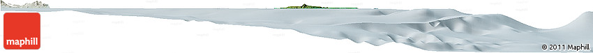 Satellite Horizon Map of L'Île Des Pins, lighten