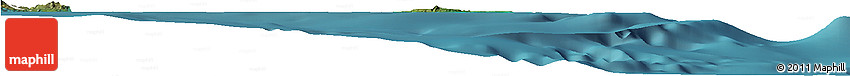 Satellite Horizon Map of L'Île Des Pins