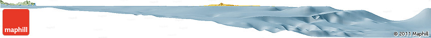 Savanna Style Horizon Map of L'Île Des Pins