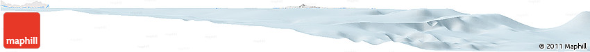 Silver Style Horizon Map of L'Île Des Pins, single color outside