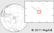 Blank Location Map of l'Île des Pins