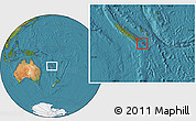 Satellite Location Map of l'Île des Pins