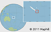 Savanna Style Location Map of l'Île des Pins, highlighted country