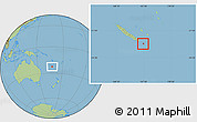 Savanna Style Location Map of l'Île des Pins