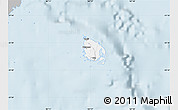 Gray Map of l'Île des Pins, single color outside