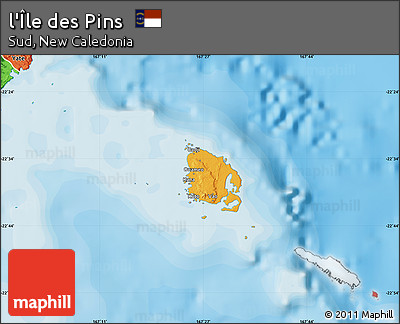 Political Map of L'Île Des Pins