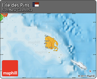 Political Map of L'Île Des Pins