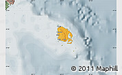 Political Map of l'Île des Pins, semi-desaturated