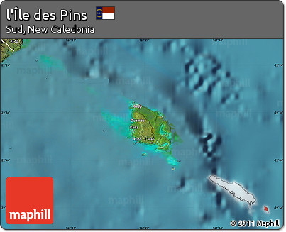 Satellite Map of L'Île Des Pins