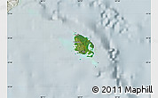 Satellite Map of l'Île des Pins, lighten
