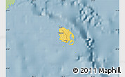 Savanna Style Map of l'Île des Pins, single color outside