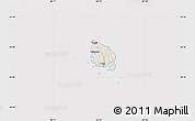 Shaded Relief Map of l'Île des Pins, cropped outside