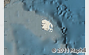 Shaded Relief Map of l'Île des Pins, darken