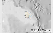 Shaded Relief Map of l'Île des Pins, desaturated