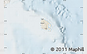 Shaded Relief Map of l'Île des Pins, lighten