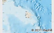 Shaded Relief Map of l'Île des Pins