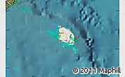 Shaded Relief Map of l'Île des Pins, satellite outside