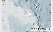Shaded Relief Map of l'Île des Pins, semi-desaturated