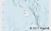 Silver Style Map of l'Île des Pins, single color outside