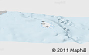 Gray Panoramic Map of l'Île des Pins, single color outside